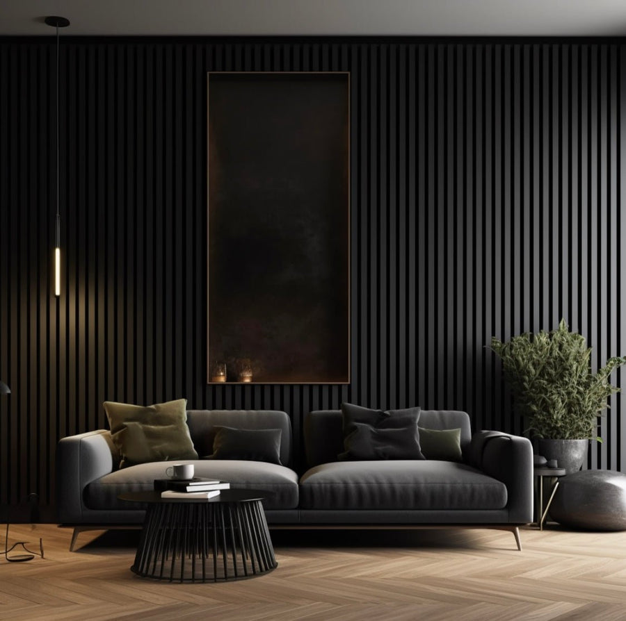 Acoustic Wall Panel Black - Riviera Interiors