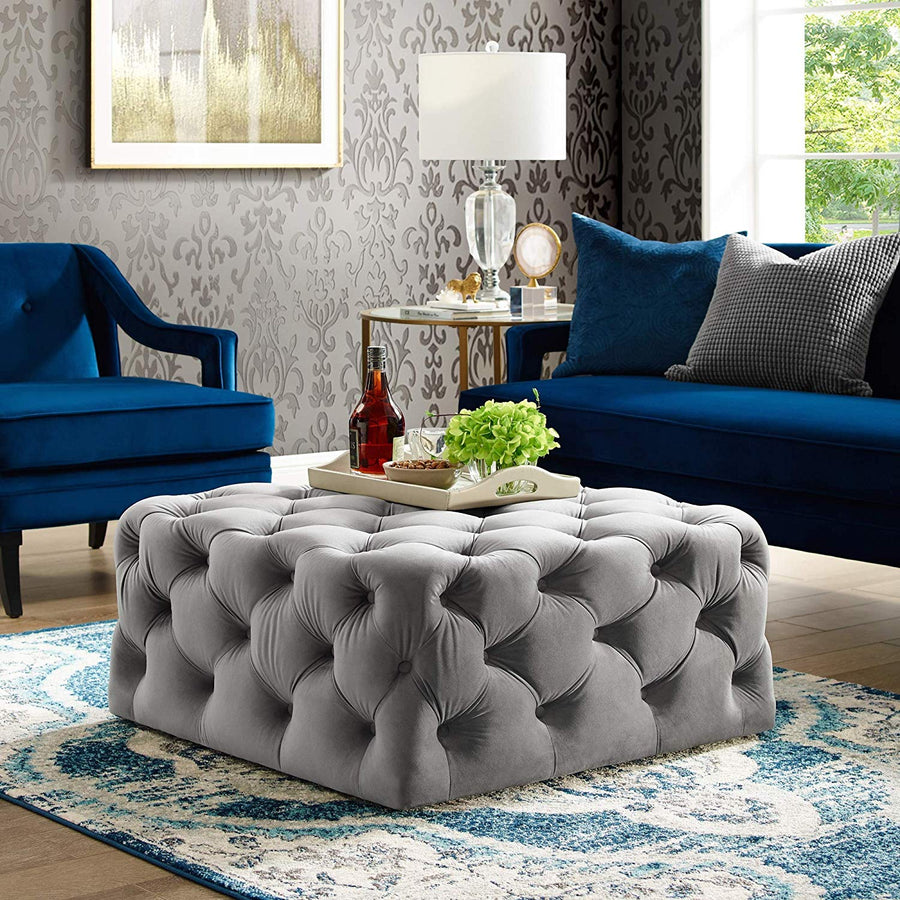 Aria Luxury Bespoke Footstool - Riviera Interiors