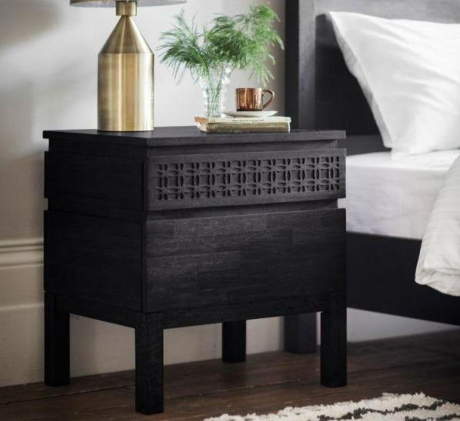 Ascot 2 Drawer Bedside - Riviera Interiors