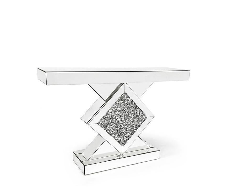 Crushed Diamond Console Table - Riviera Interiors