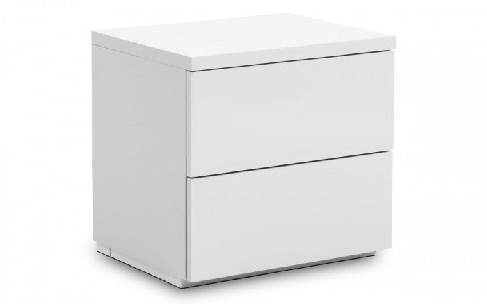 Monaco High Gloss 2 Drawer Bedside