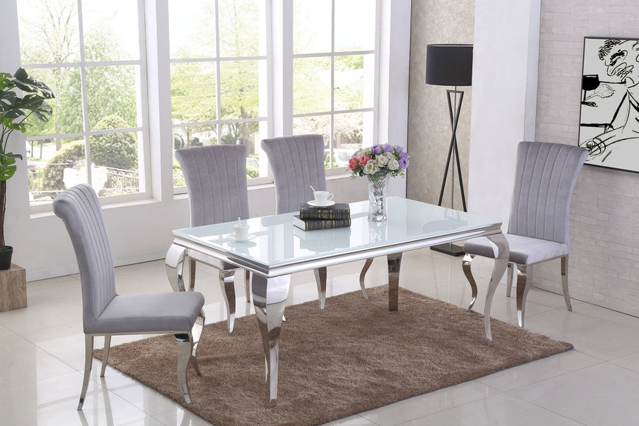 Mesa de comedor Olivia (vidrio)