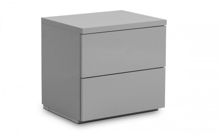 Monaco High Gloss 2 Drawer Bedside