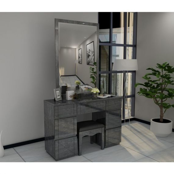 Lexi High Gloss Dresser Set